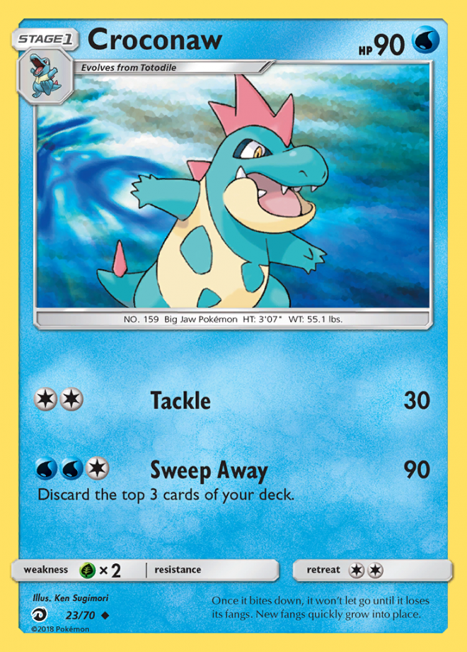 Croconaw Dragon Majesty Uncommon Pokemon Tcg Digitaltq