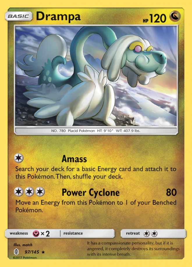 Drampa Guardians Rising Rare Holo Pokemon Tcg Digitaltq