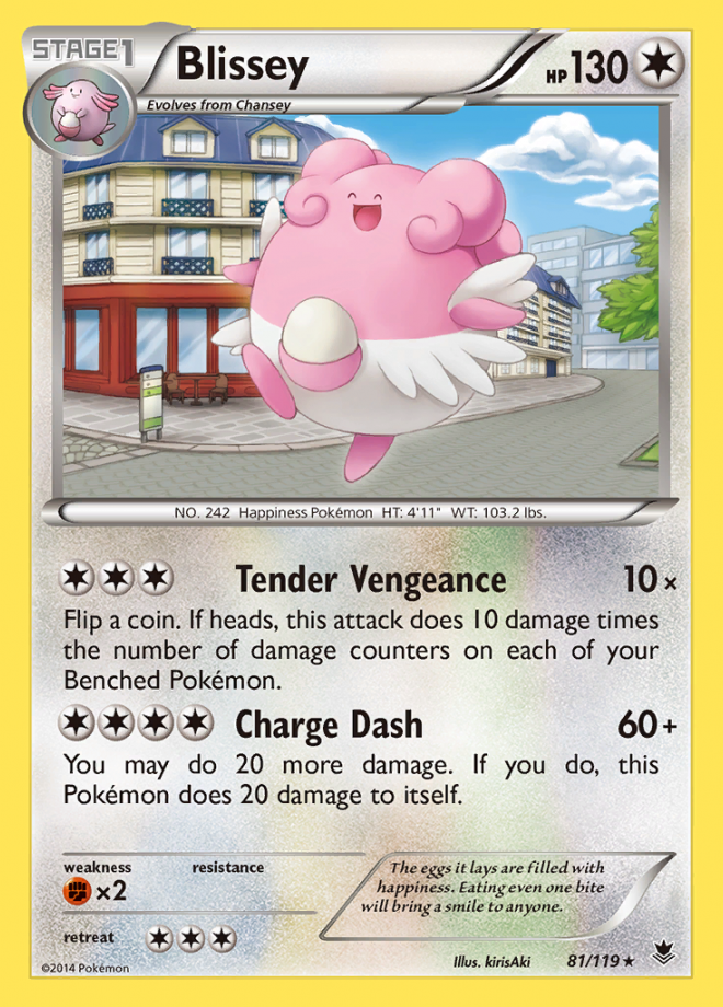 Blissey Phantom Forces Rare Pokemon TCG DigitalTQ