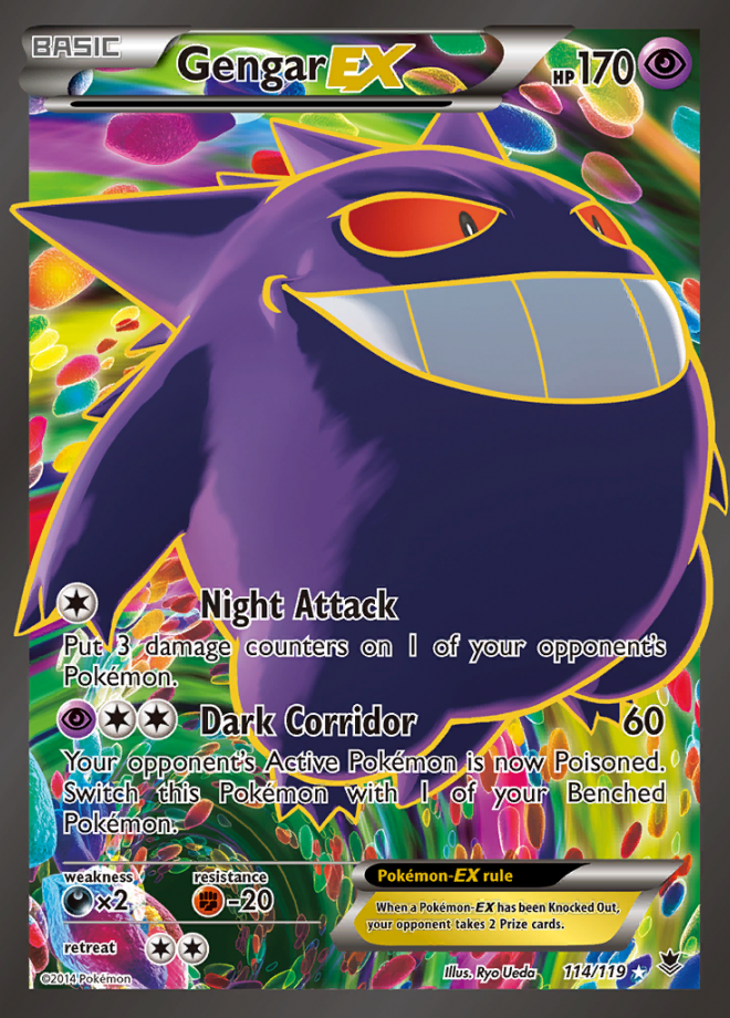 Gengar EX Phantom Forces Ultra Rare Pokemon TCG DigitalTQ