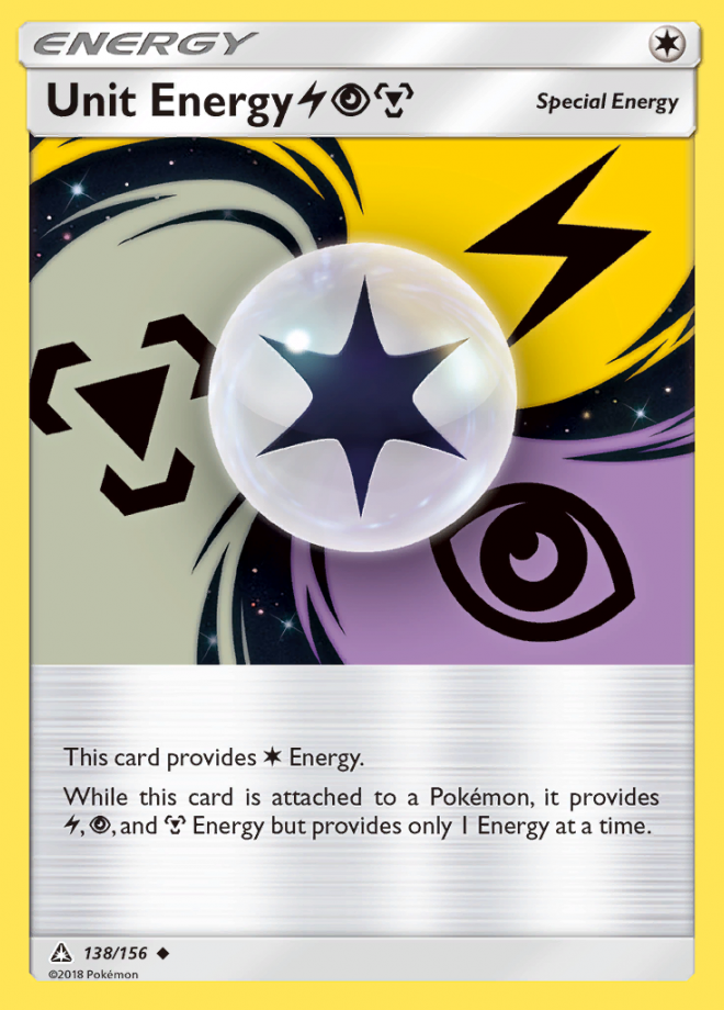 Unit Energy Lightning Psychic Metal Ultra Prism Uncommon