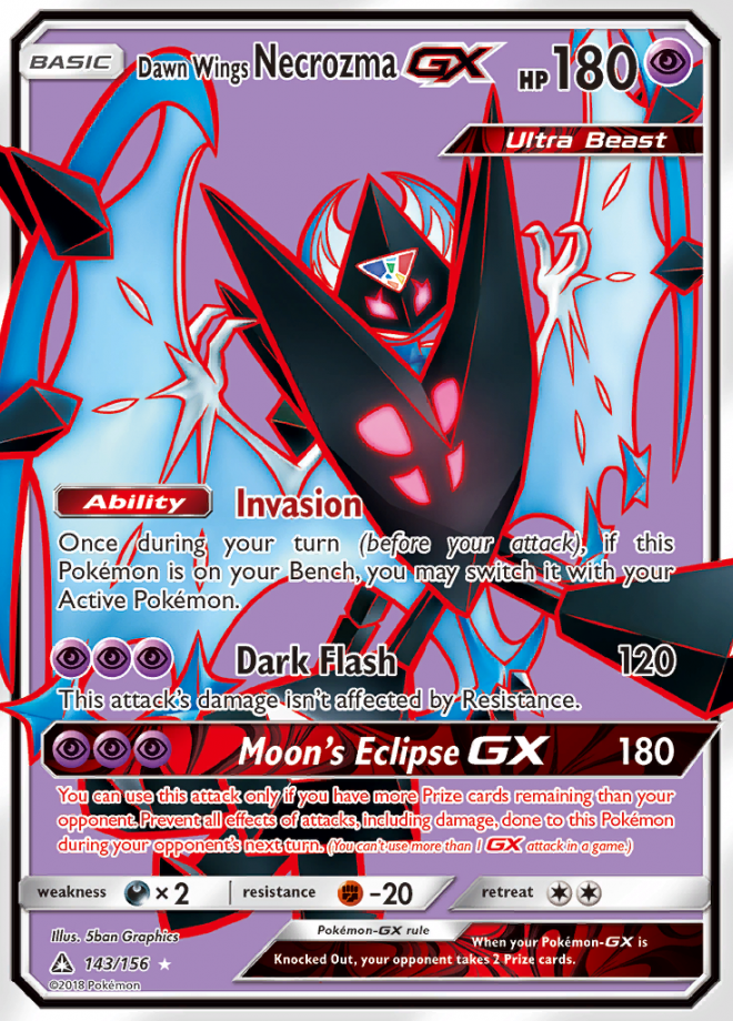 Dawn Wings Necrozma Gx Ultra Prism Ultra Rare Pokemon Tcg Digitaltq