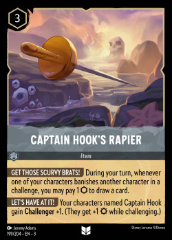 Captain Hook - Thinking A Happy Thought - carte 175/204 The First