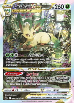 Leafeon V (swsh12pt5-13) - Pokemon Card Database