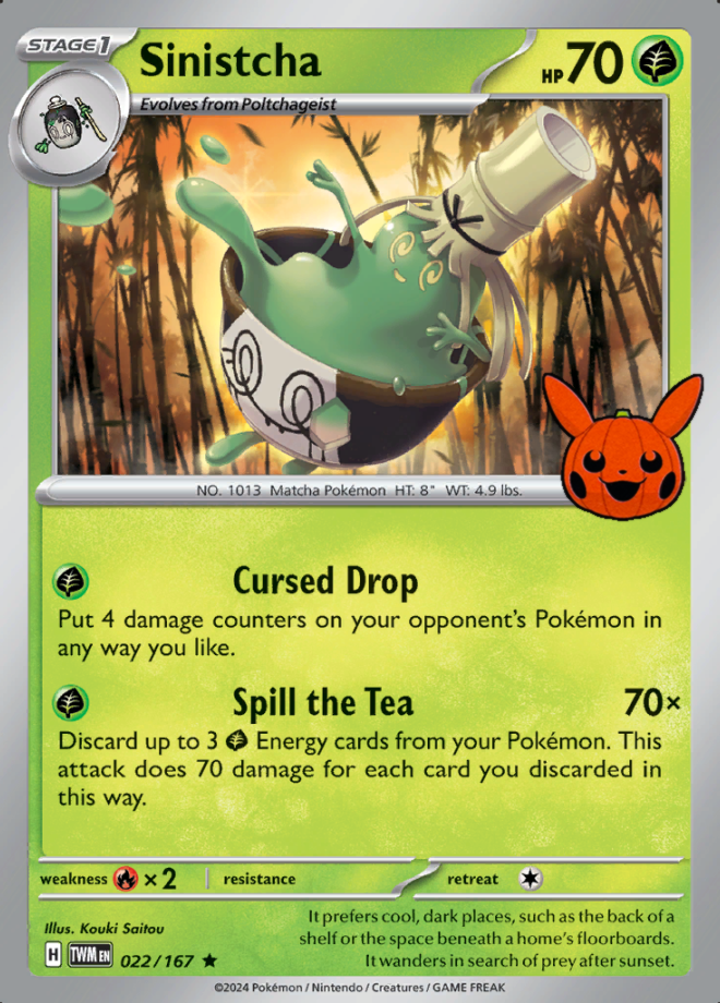 Sinistcha 022 Trick or Trade 2024 Card List Pokemon TCG DigitalTQ