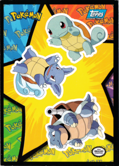 Squirtle, Wartortle, Blastoise