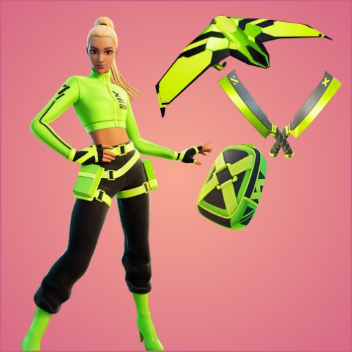 Kyra + Impact Green + Block Blades + Green Eagle