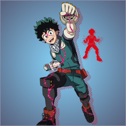 Izuku Midoriya + All Might Collectible - Fortnite Item Skin Database ...