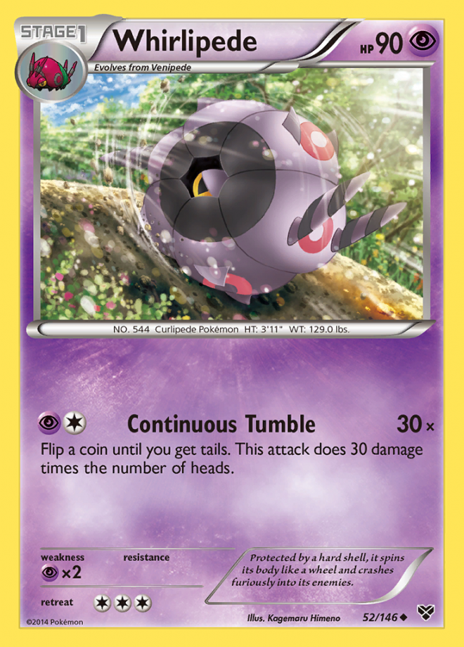 Whirlipede - XY - Uncommon - Pokemon TCG - DigitalTQ