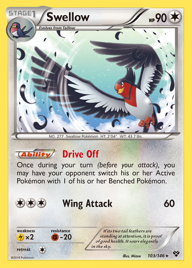 Swellow - Xy - Rare - Pokemon Tcg - Digitaltq