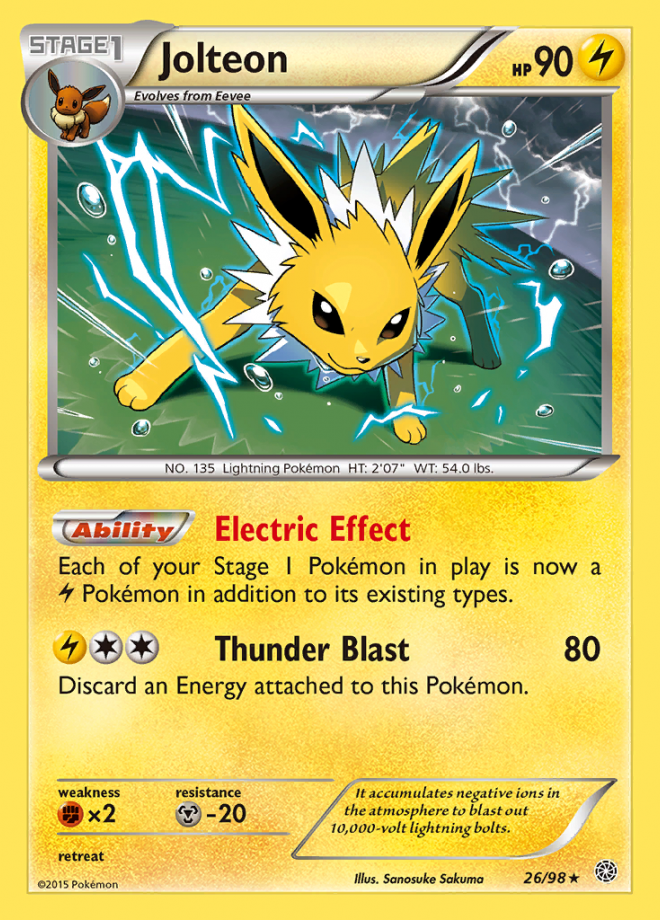 Jolteon - Ancient Origins - Rare Holo - Pokemon TCG - DigitalTQ