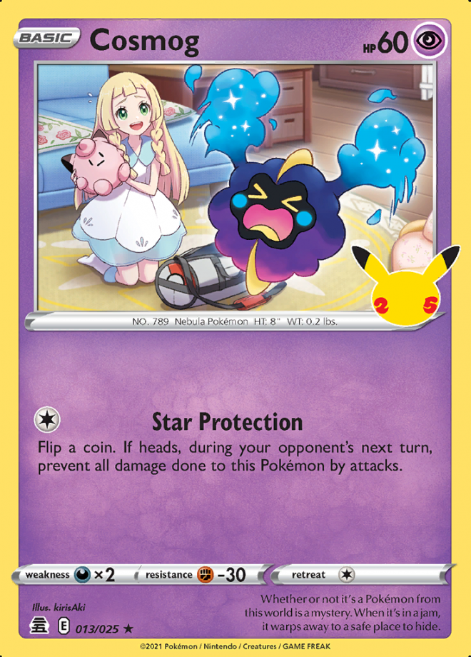 Cosmog Celebrations Rare Holo Pokemon TCG DigitalTQ