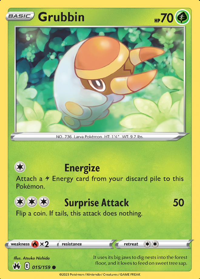 Grubbin Crown Zenith Common Pokemon Tcg Digitaltq