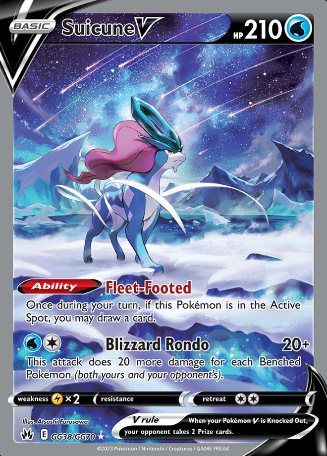 Suicune V Crown Zenith Rare Holo V Pokemon Tcg Digitaltq