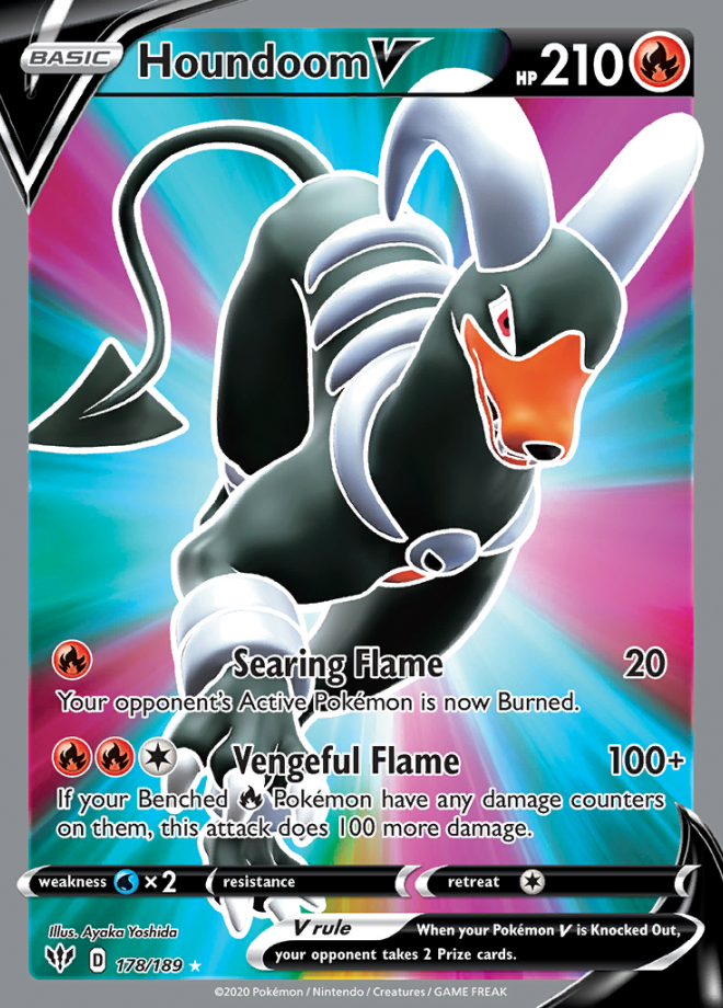 Houndoom V - Darkness Ablaze - Ultra Rare - Pokemon TCG - DigitalTQ