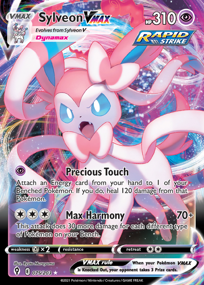 Sylveon Vmax Evolving Skies Rare Holo Vmax Pokemon Tcg Digitaltq 