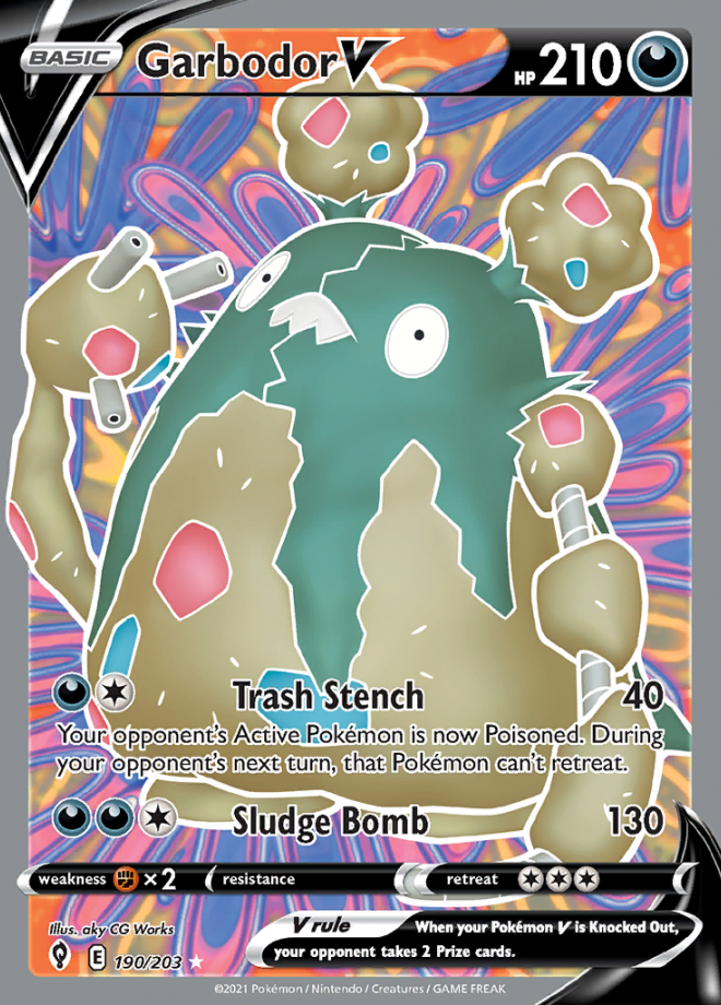 Garbodor V Evolving Skies Ultra Rare Pokemon Tcg Digitaltq