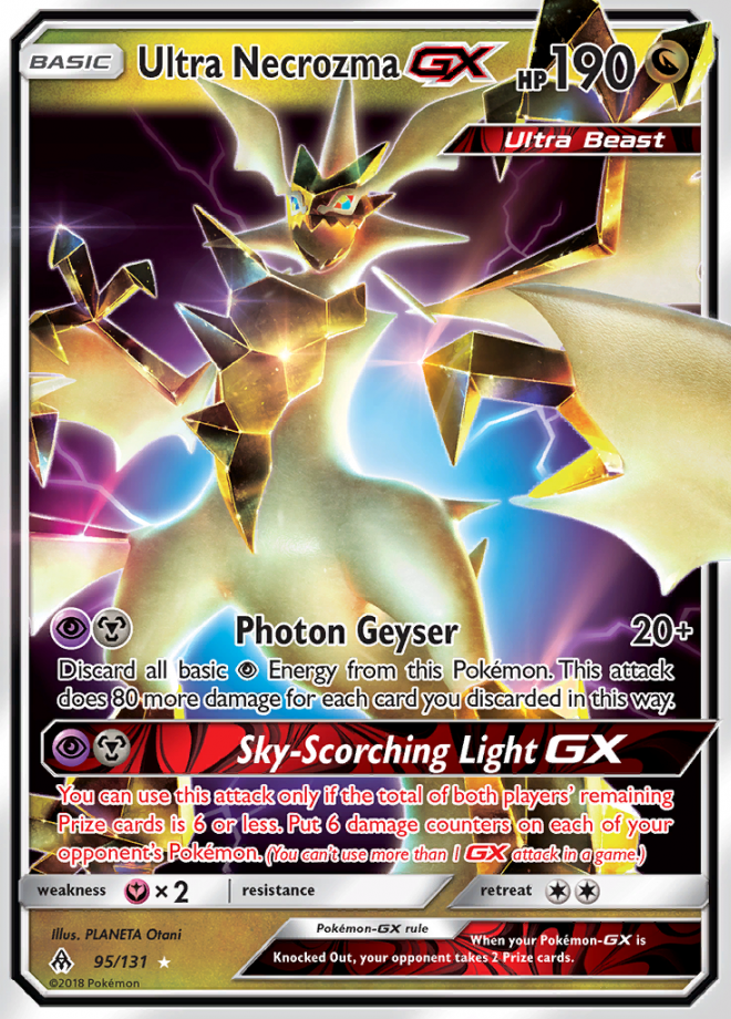 Ultra Necrozma GX - Forbidden Light - Rare Holo GX - Pokemon TCG ...