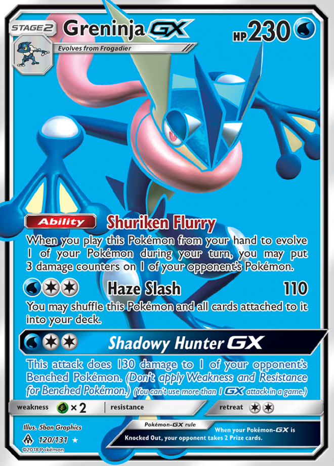 Greninja GX - Forbidden Light - Ultra Rare - Pokemon TCG - DigitalTQ