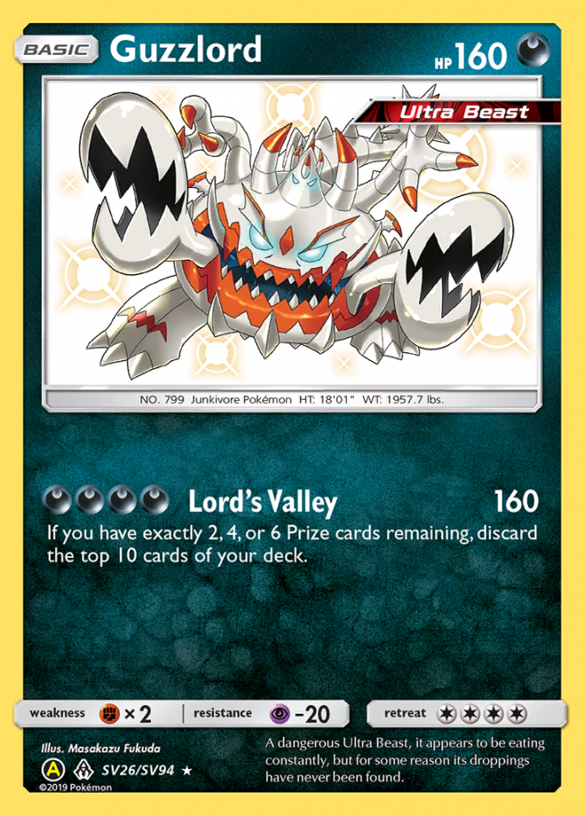 Guzzlord Hidden Fates Shiny Vault Ultra Rare Pokemon Tcg Digitaltq 8917