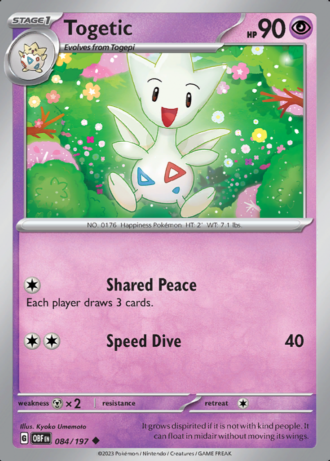 Togetic - Obsidian Flames - Uncommon - Pokemon TCG - DigitalTQ