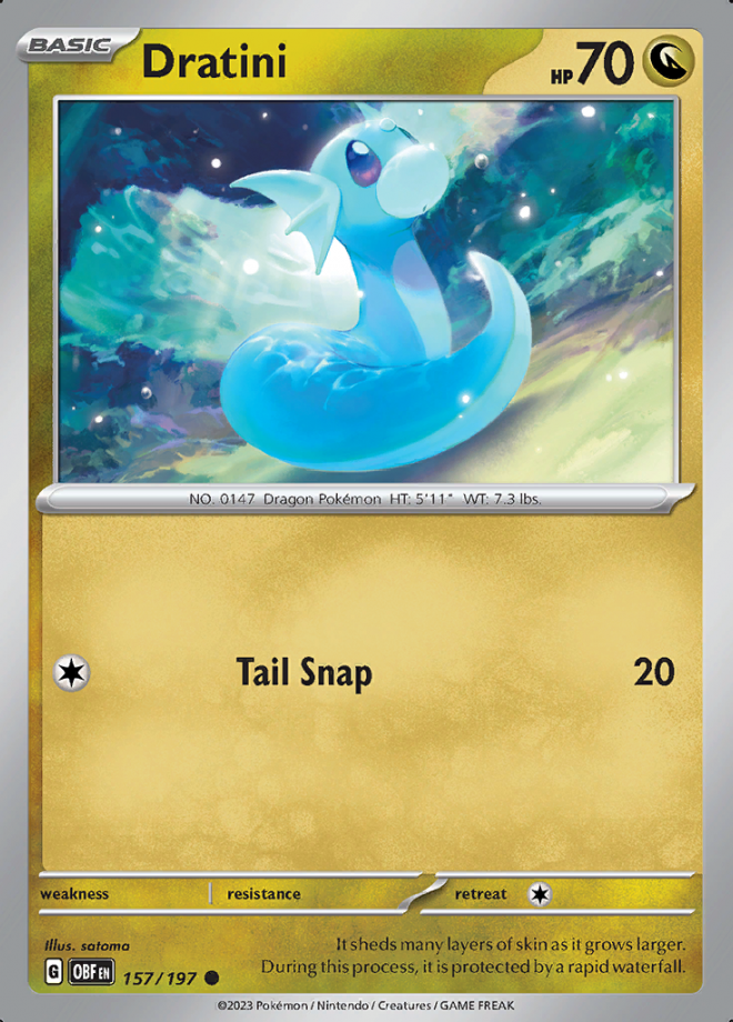 Dratini - Obsidian Flames - Common - Pokemon TCG - DigitalTQ