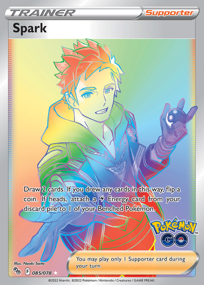 Spark Pokemon Go Rare Rainbow Pokemon Tcg Digitaltq