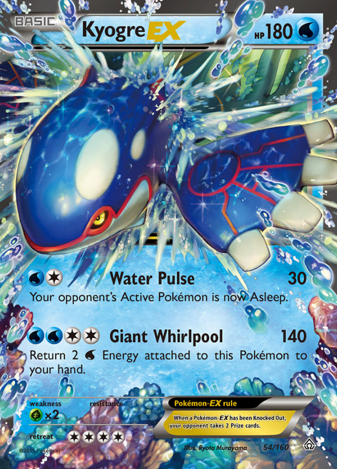 Kyogre EX - Primal Clash - Rare Holo EX - Pokemon TCG - DigitalTQ