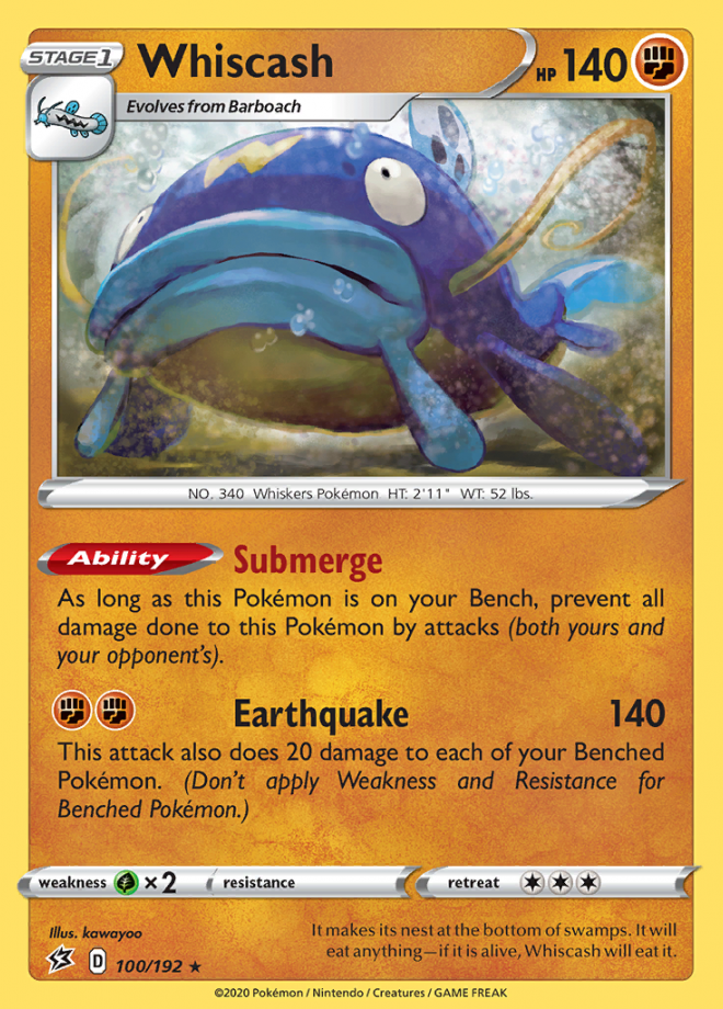 Whiscash Rebel Clash Rare Pokemon Tcg Digitaltq