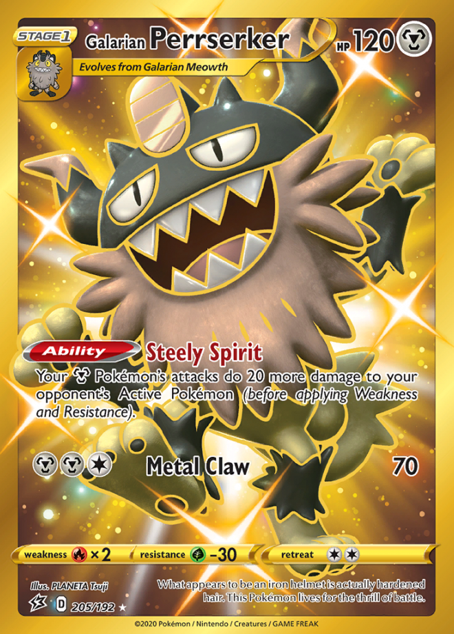 Galarian Perrserker Rebel Clash Rare Holo Pokemon Tcg Digitaltq