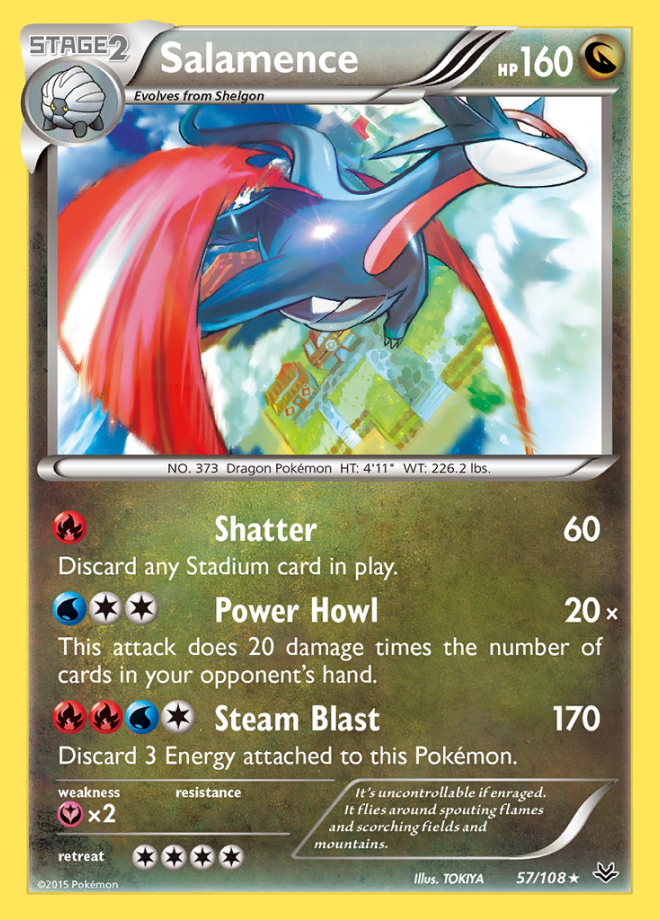 Salamence - Roaring Skies - Rare Holo - Pokemon TCG - DigitalTQ