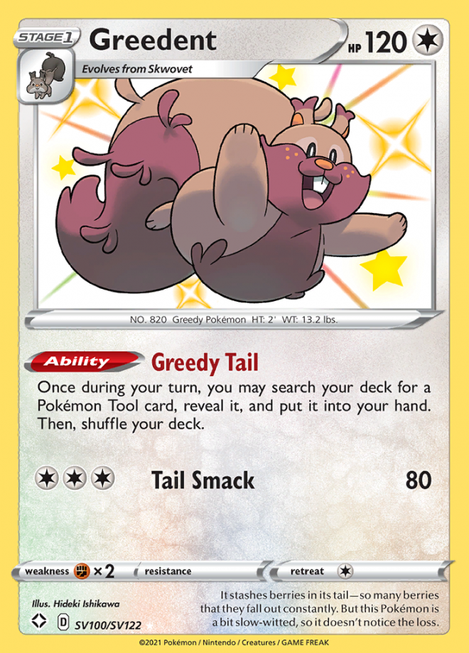 Greedent - Shining Fates: Shiny Vault - Ultra Rare - Pokemon TCG ...