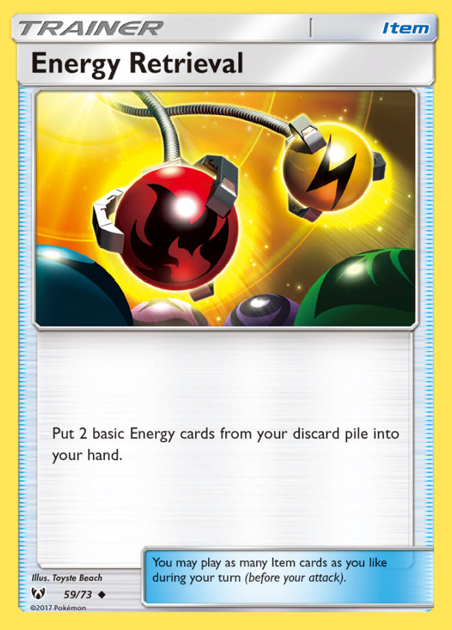 Energy Retrieval - Shining Legends - Uncommon - Pokemon TCG - DigitalTQ