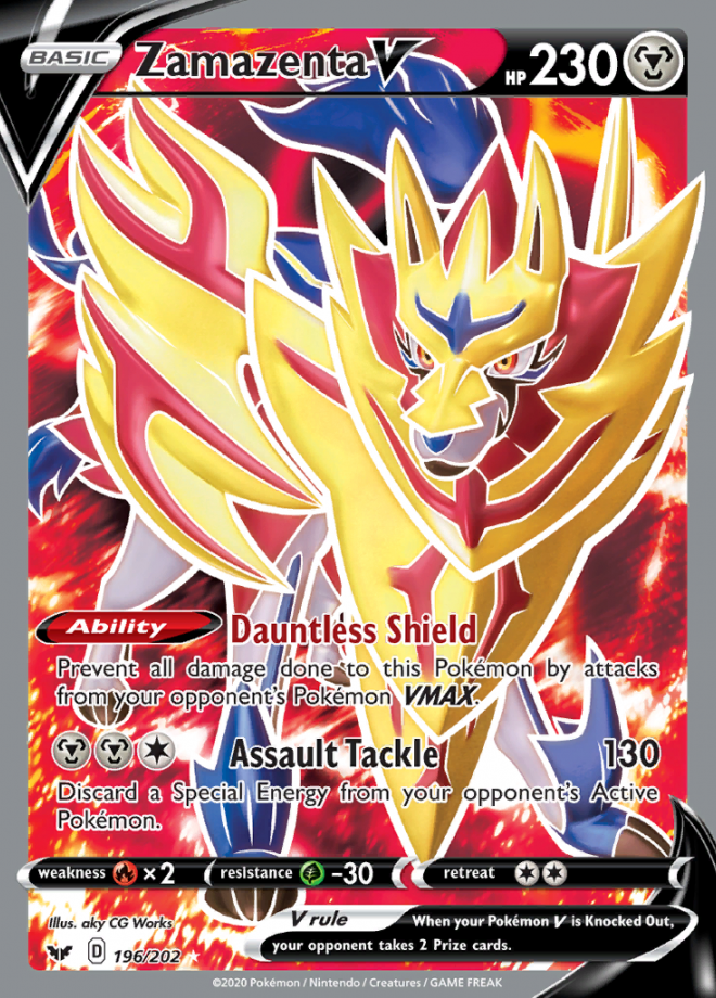 Zamazenta V - Sword & Shield - Ultra Rare - Pokemon TCG - DigitalTQ