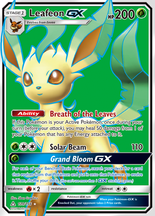 Leafeon GX - Ultra Prism - Ultra Rare - Pokemon TCG - DigitalTQ