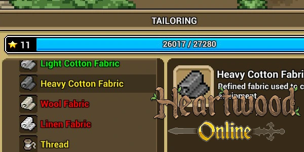 Heartwood Online - Tailoring Guide