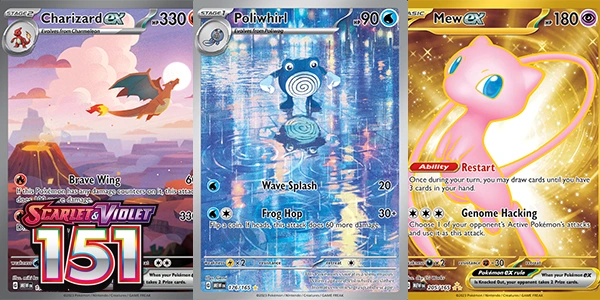 Pokemon 151 CHOOSE YOUR CARD! Ex, Illustration Rares, Full Arts, Gold Rares
