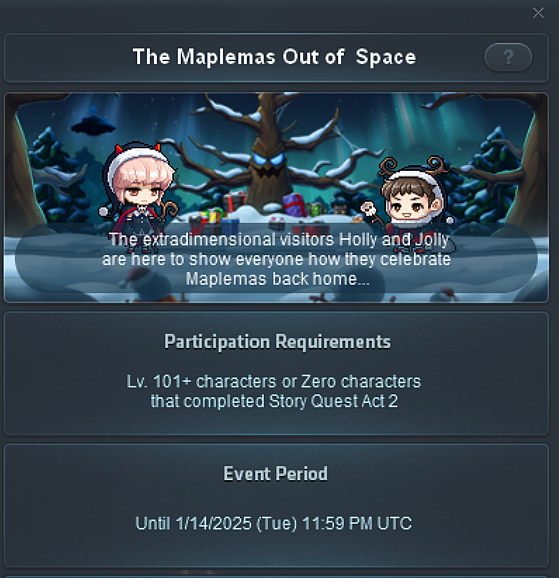 Dark Maplemas Quest