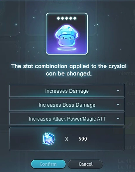 Crystal Bonuses