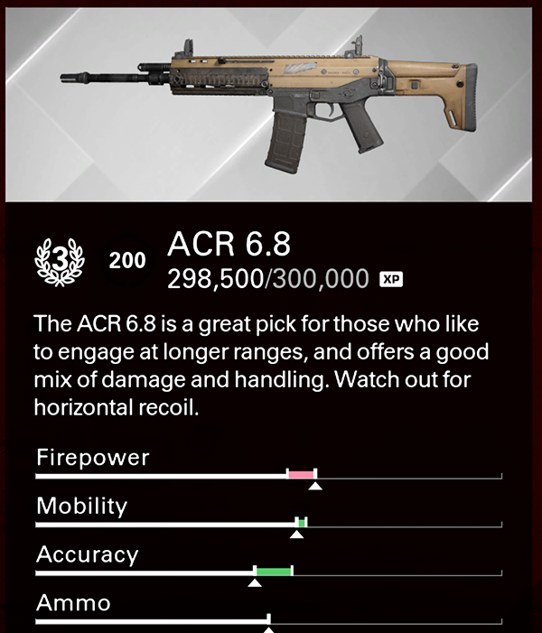 ACR 6.8 XDefiant